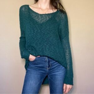Full Tilt Deep Teal Knit Sweater